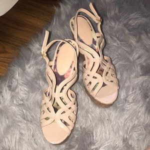 Barely used, like new, Madden girl nude wedges!
